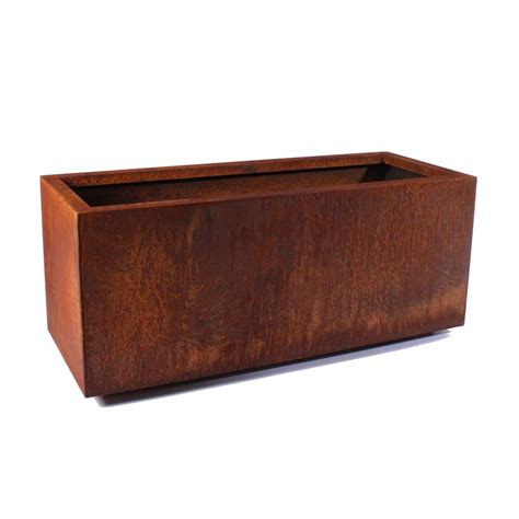 veradek corten steel planter box|corten steel rectangular planter.